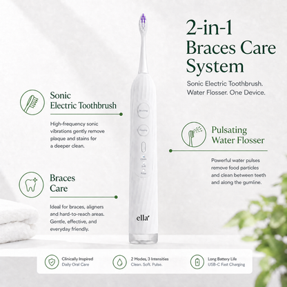 Braces Make Cleaning Harder. Ella Smile Makes It Simpler.
