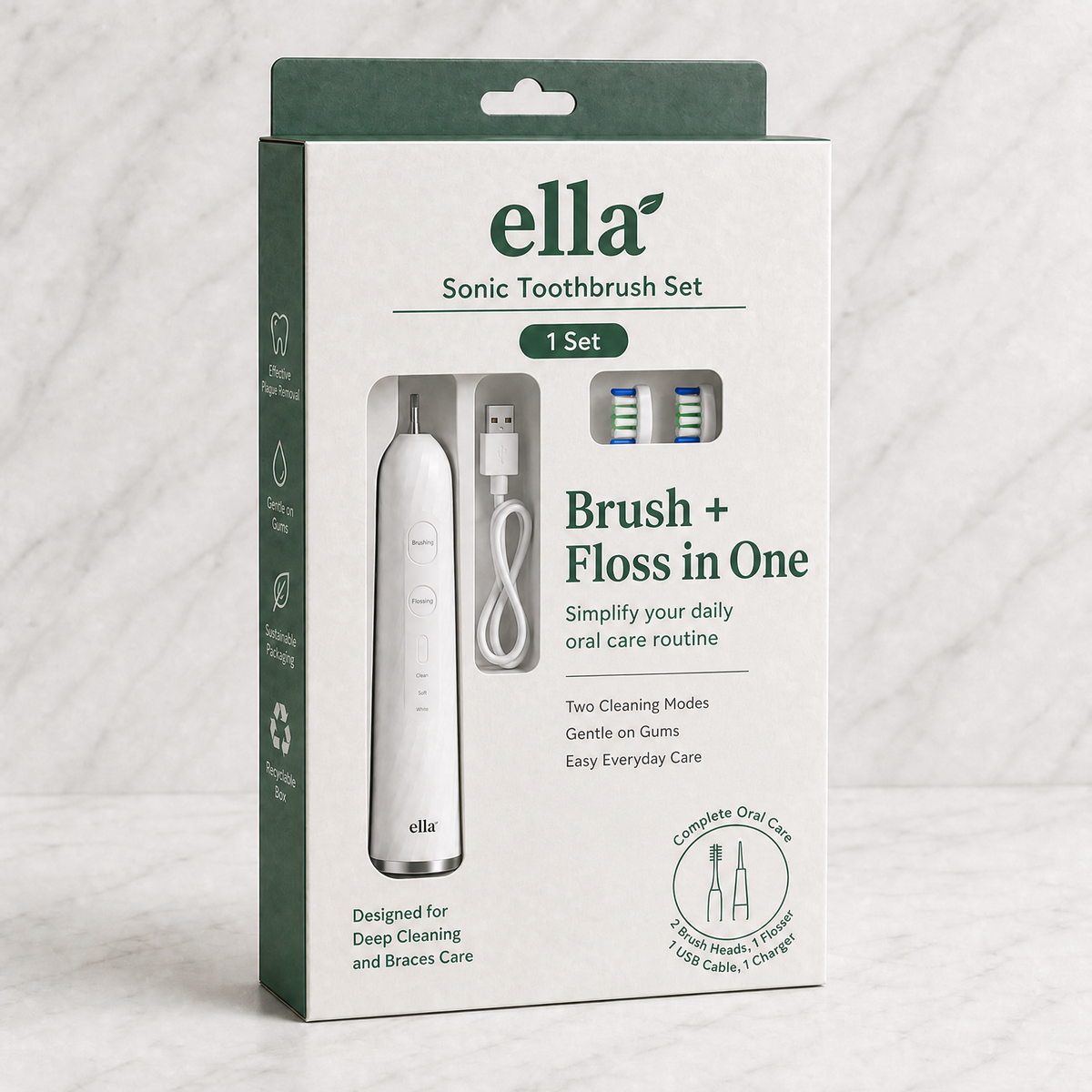 Braces Make Cleaning Harder. Ella Smile Makes It Simpler.